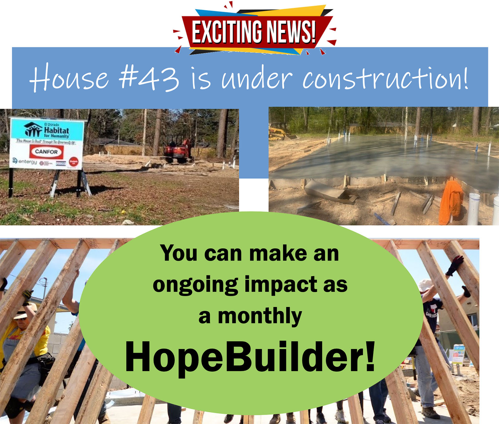 House #43 is under construction!